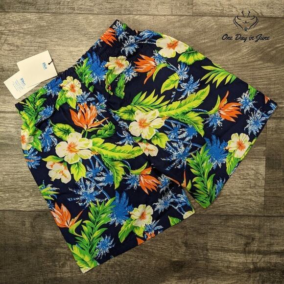SSLR Boys Hawaiian Swim Trunks Size S - Picture 5 of 5